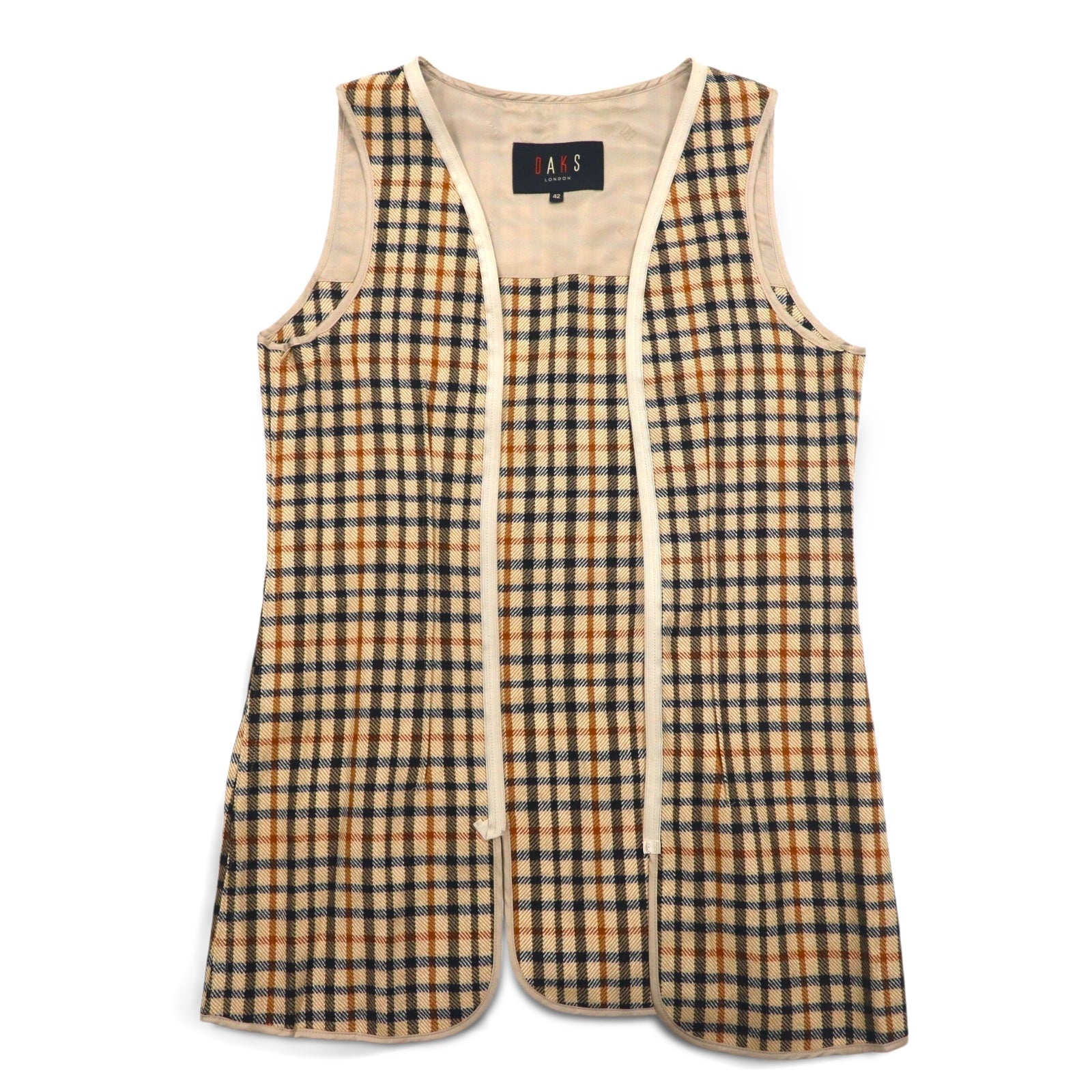 DAKS Trench L Beige con fodera removibile e cintura, made in Japan