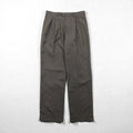 Ralph Lauren 90年代 2タック プリーツ スラックス パンツ M グレー ガンクラブチェック WASHABLE ダブルカフス
