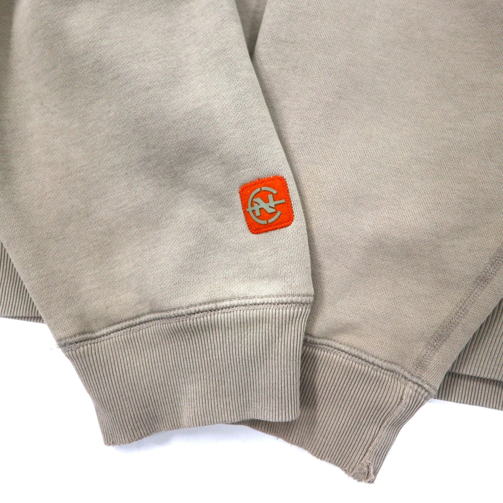 NAUTICA COMPETITION Felpa con stampa logo L beige cotone