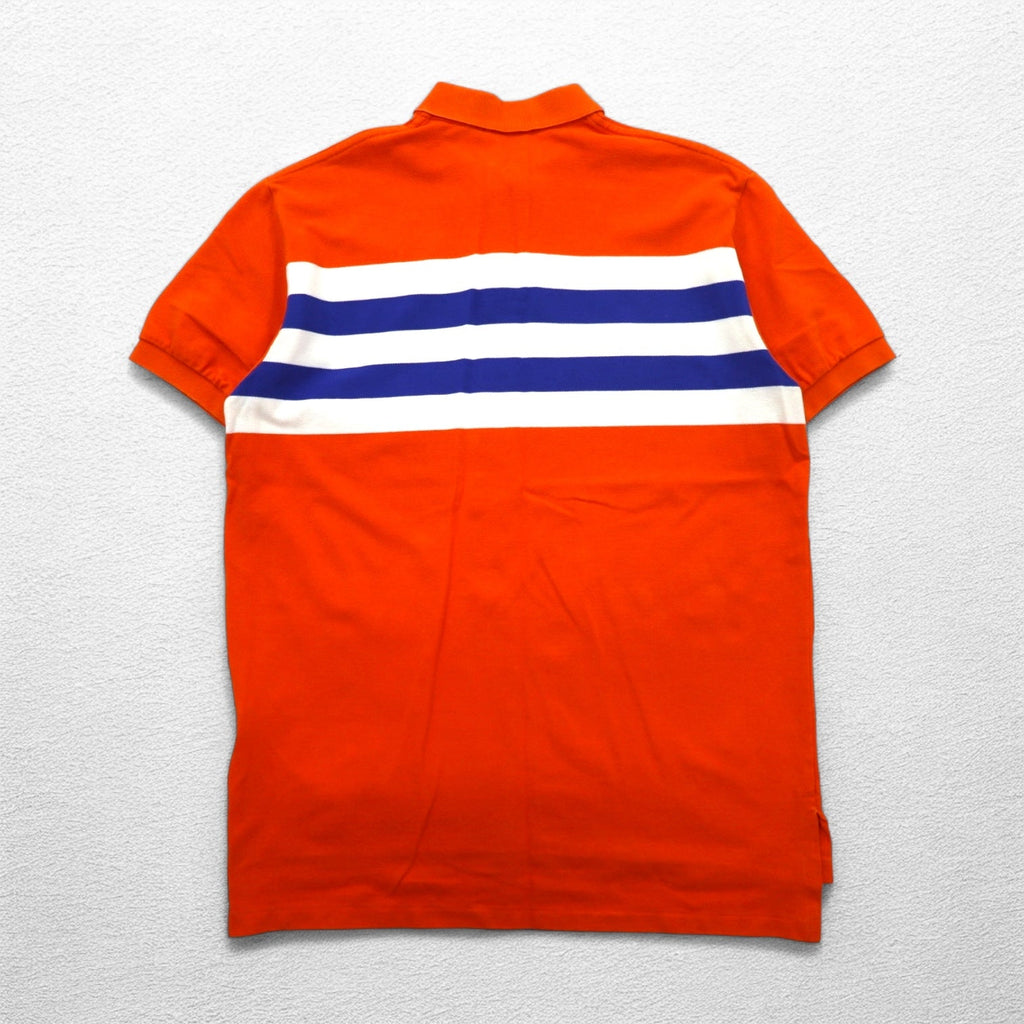 POLO RALPH LAUREN Polo L Arancione Cotone Piqué Logo Piccolo Ricamato