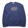 Felpa FRUIT OF THE LOOM anni '90, Made in USA, taglia L, blu navy, interno felpato, GRAND CANYON ricamato, Fred Harvey