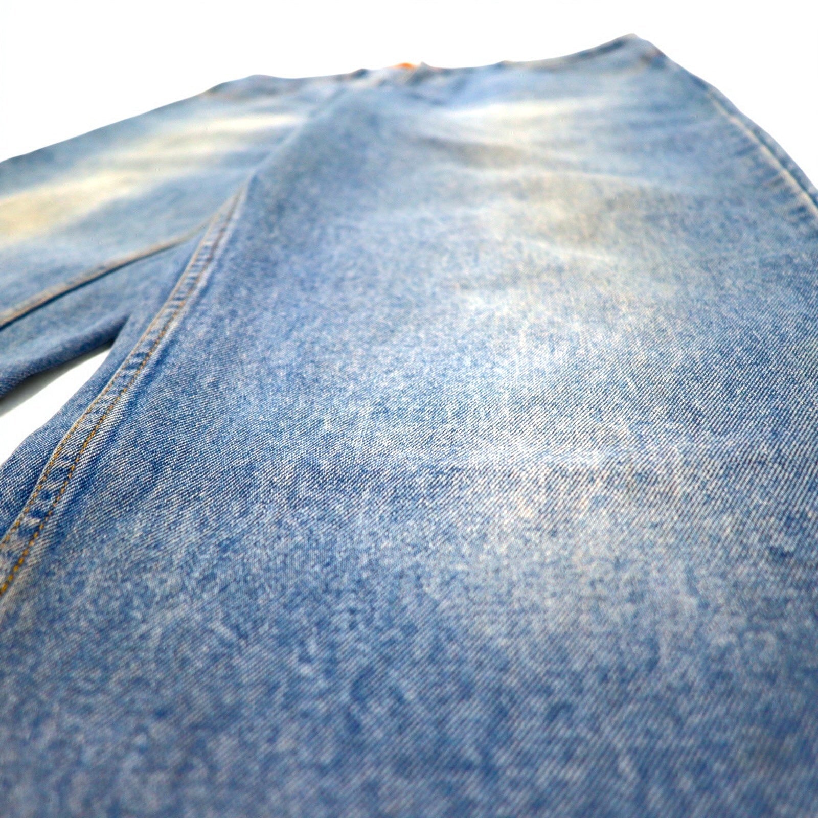 TOMMY JEANS Pantaloni larghi in denim stile baggy anni '90, taglia L, colore indaco, chiusura con cerniera lampo