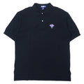 HARD ROCK CAFE Polo, made in USA, taglia L, nero, cotone, logo ricamato, taglia grossa