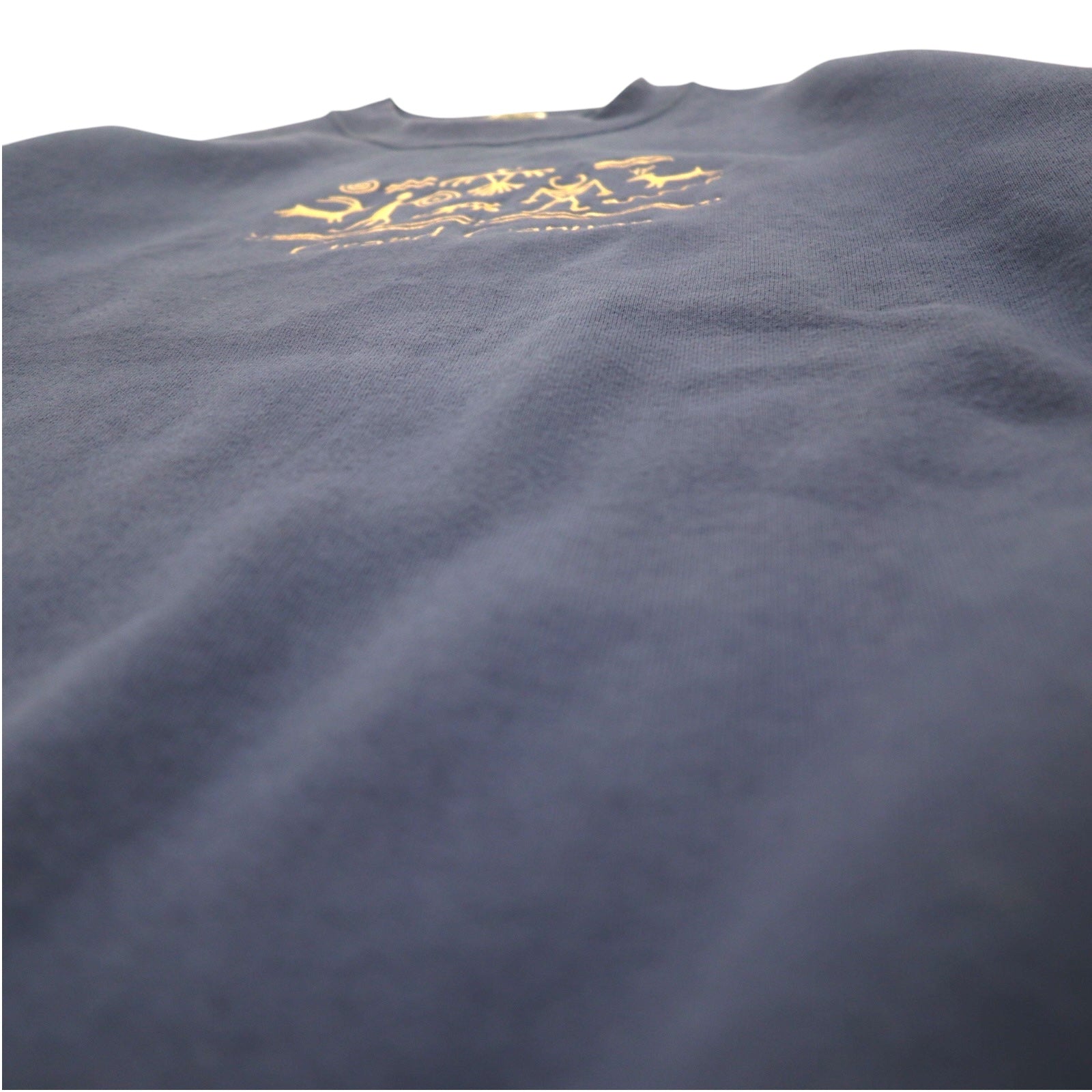 Felpa FRUIT OF THE LOOM anni '90, Made in USA, taglia L, blu navy, interno felpato, GRAND CANYON ricamato, Fred Harvey