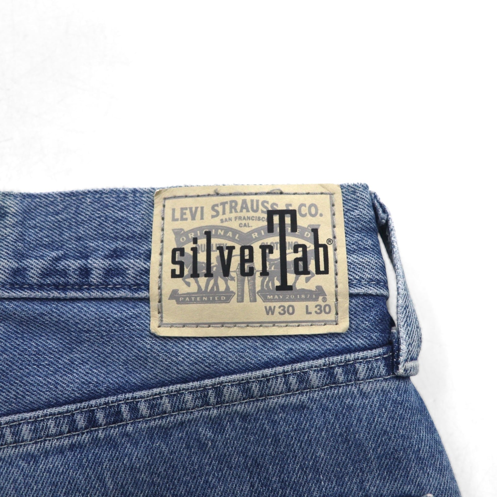 Levi's SilverTab Loose Fit Baggy Tapered Jeans M LOOSE Indigo Blue Medium A3421-0001