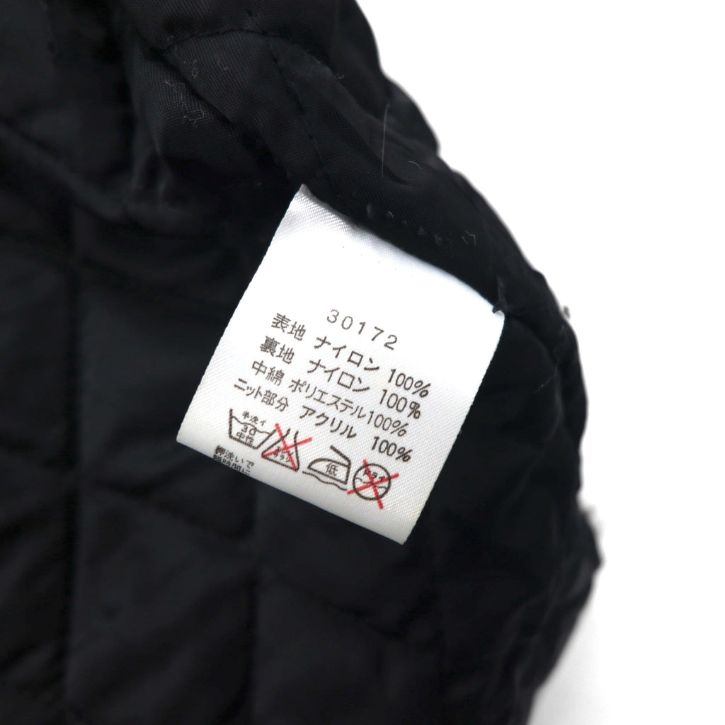 HARLEY DAVIDSON 00年代 レーシングジャケット ナイロン 中綿 コーチジャケット L ブラック 刺繍 サイドライン