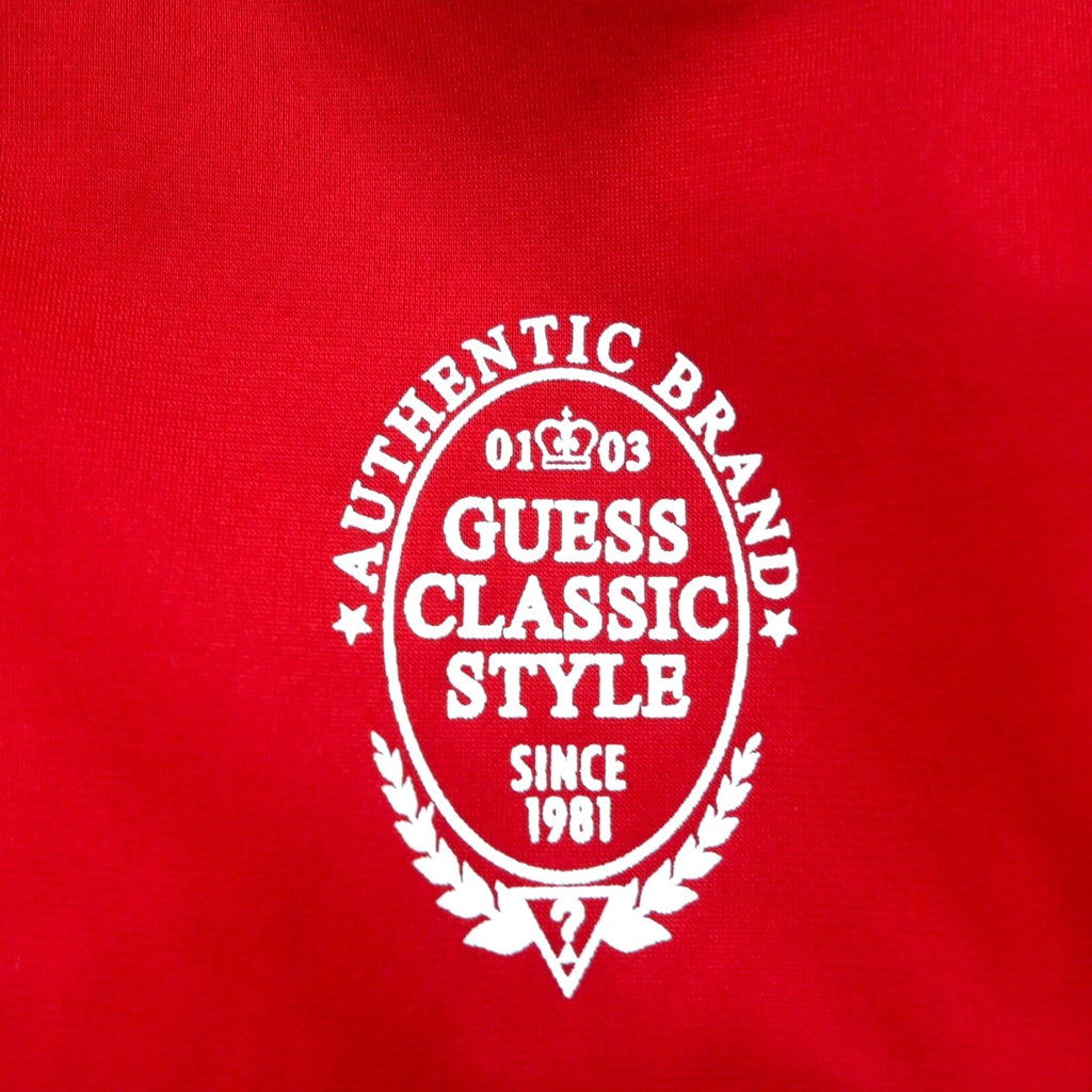 GUESS トラックジャケット ジャージ M ネイビー レッド サイドライン ORSON COLOR M92Q32K8GT0