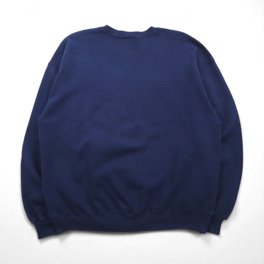 Felpa RUSSEL ATHLETIC anni '90, Made in USA, stampa college, scollo a V, taglia XL, blu navy, interno felpato, AUBURNS TIGERS, logo ad arco