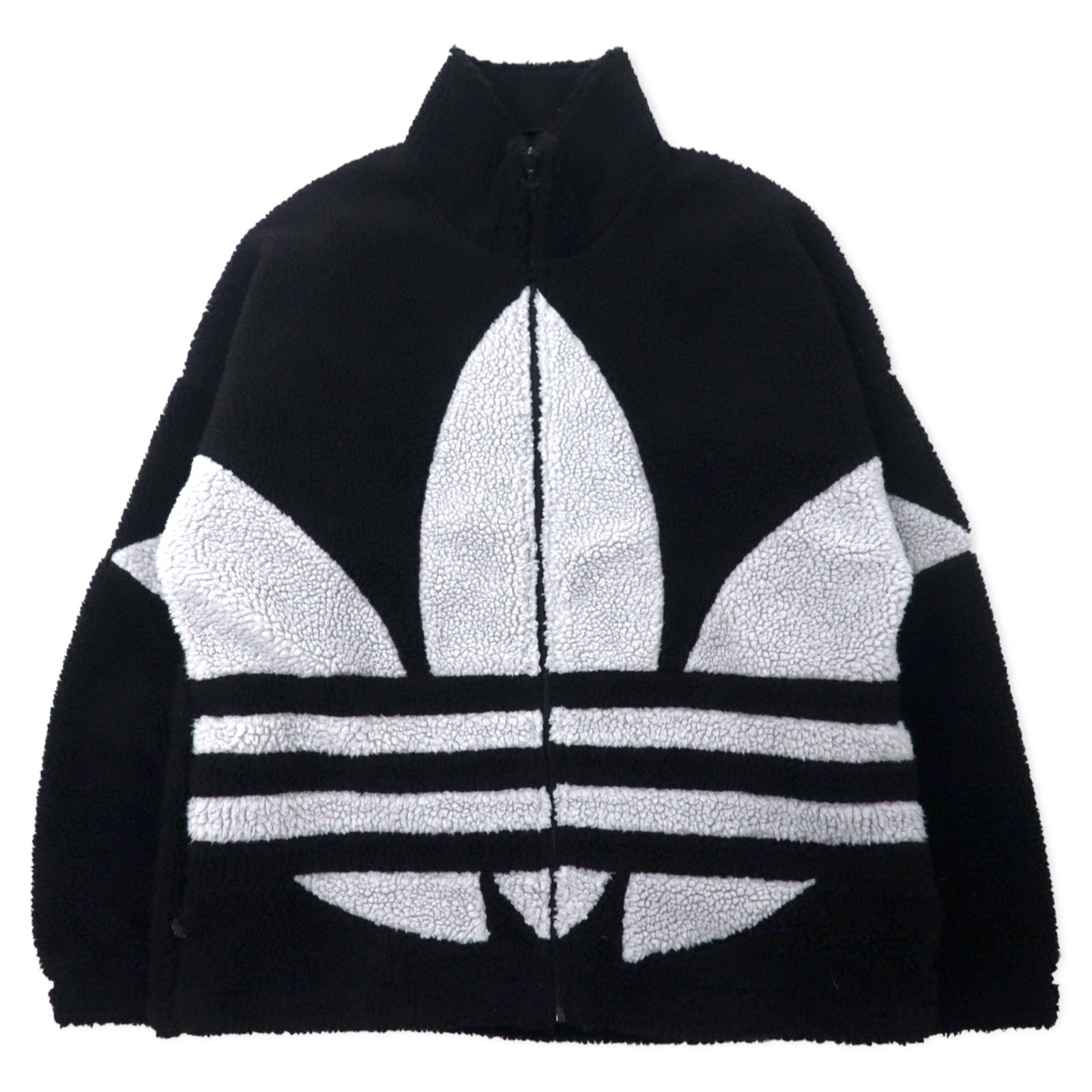 adidas Originals Giacca in pile Sherpa Big Trefoil 2XO Nero Poliestere U SHERPA JACKET BIG TRF HC0325