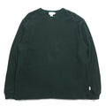 J.CREW T-shirt a maniche lunghe, taglia M, verde, in cotone