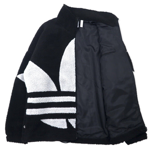 adidas Originals Giacca in pile Sherpa Big Trefoil 2XO Nero Poliestere U SHERPA JACKET BIG TRF HC0325