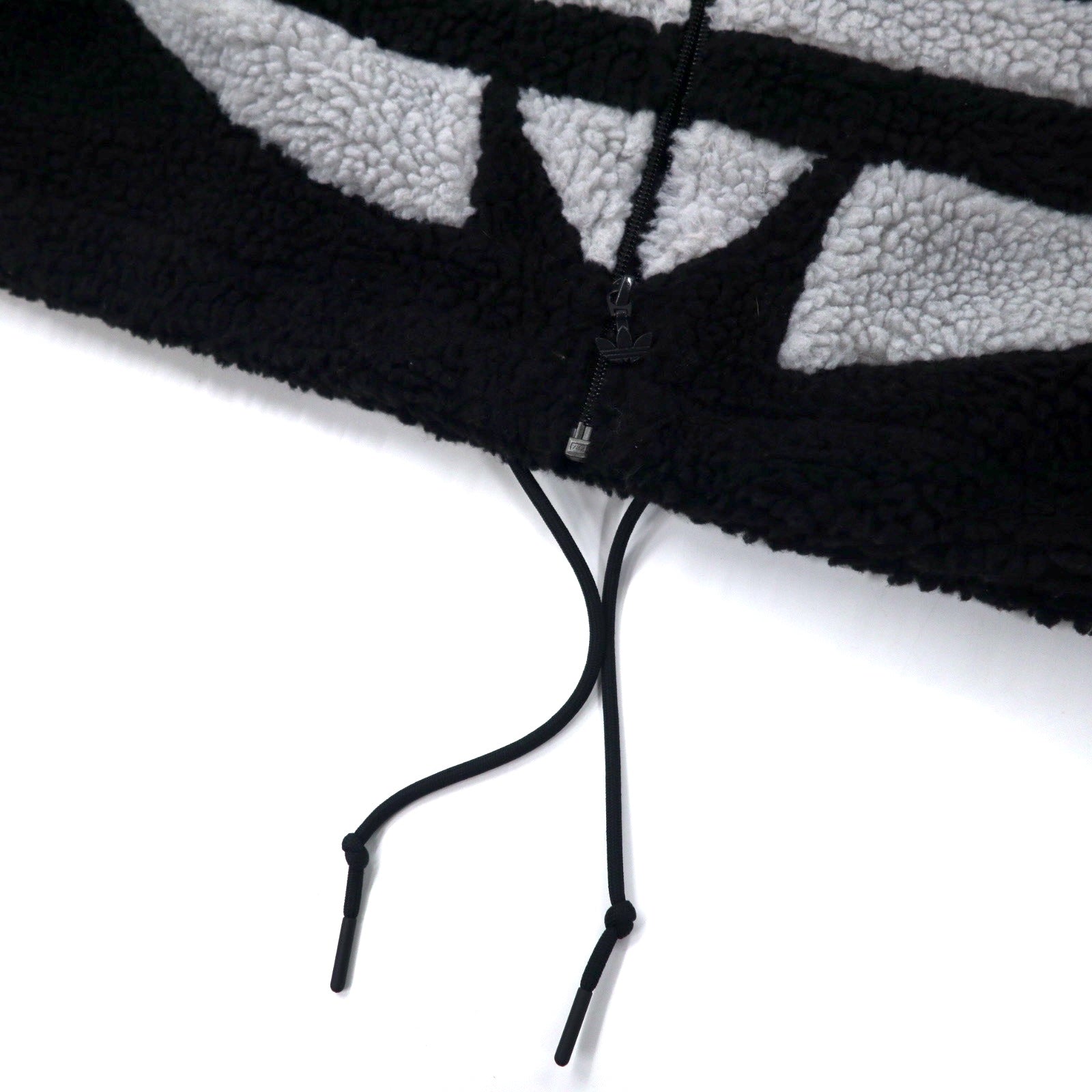 adidas Originals Giacca in pile Sherpa Big Trefoil 2XO Nero Poliestere U SHERPA JACKET BIG TRF HC0325