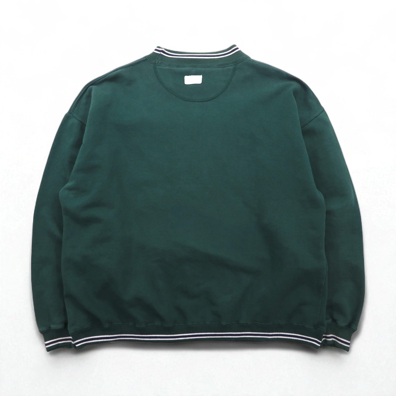 GEAR FOR SPORT anni '90 BIG COTTON maglione girocollo con stampa universitaria, taglia L, verde, stampa a tre livelli, logo ad arco INDIANA UNIVERSITY