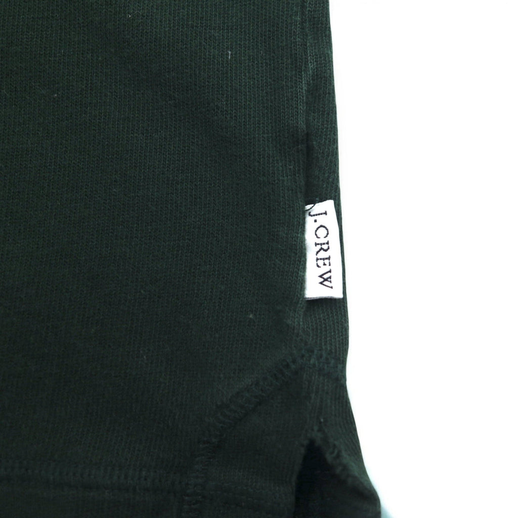 J.CREW T-shirt a maniche lunghe, taglia M, verde, in cotone