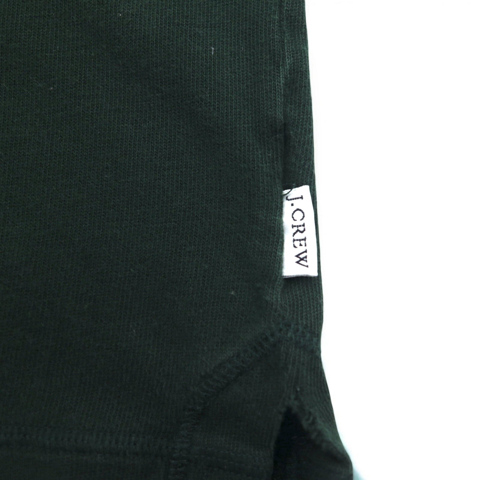 J.CREW T-shirt a maniche lunghe, taglia M, verde, in cotone