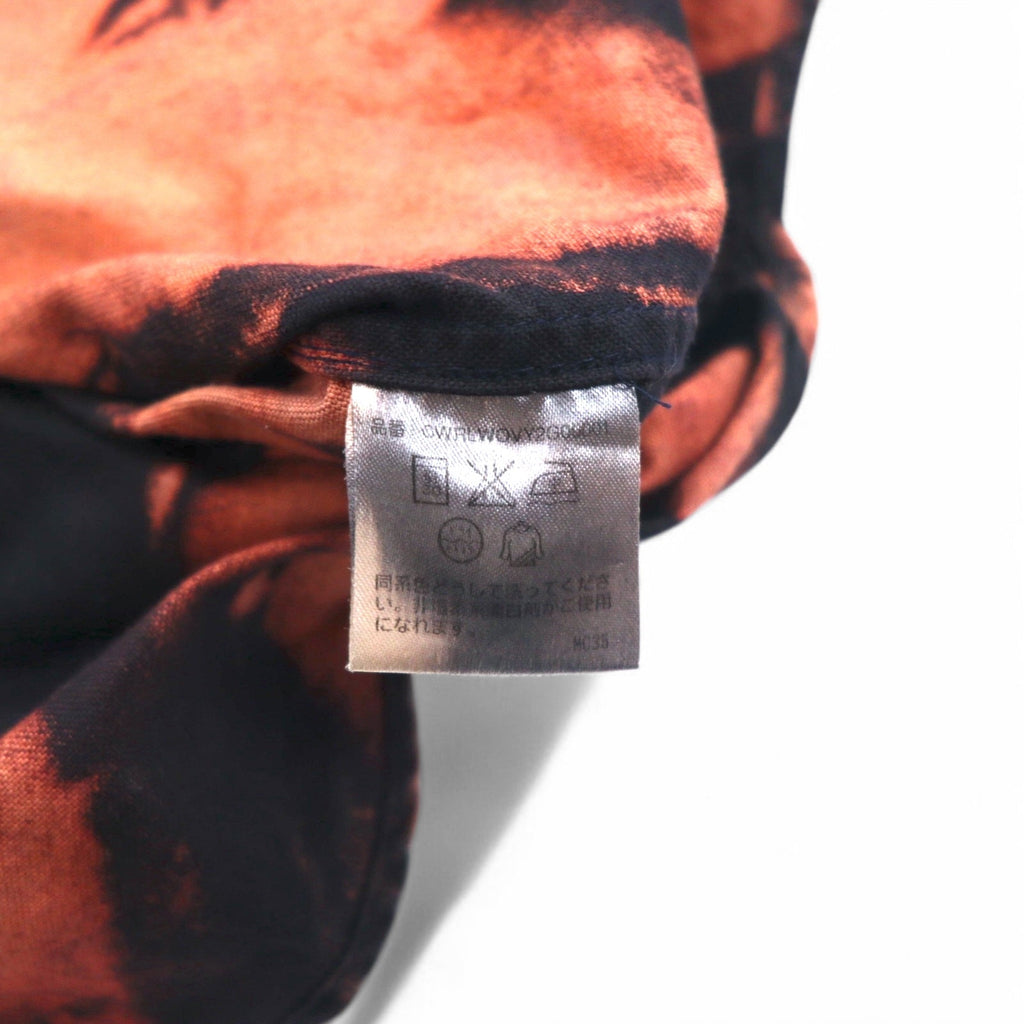 Camicia button-down Ralph Lauren tie-dye candeggiata, taglia S, colore nero, ricamo Big Pony