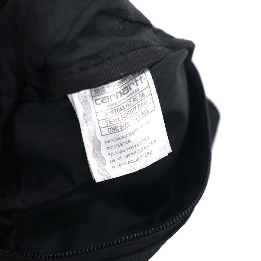 Carhartt エッセンシャルバッグ ショルダーバッグ ブラック ポリエステル TEAM SCRIPT BAG