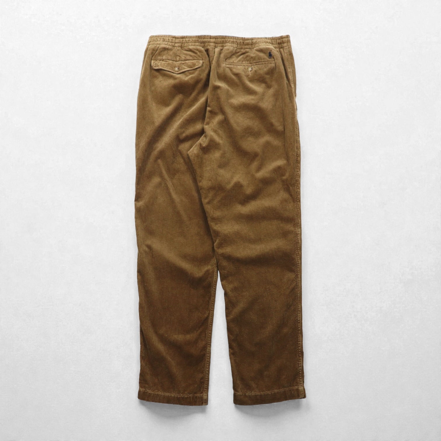 Polo Ralph Lauren イージー スラックス コーデュロイ チノパンツ L ベージュ 太畝 テーパード ダブルカフス