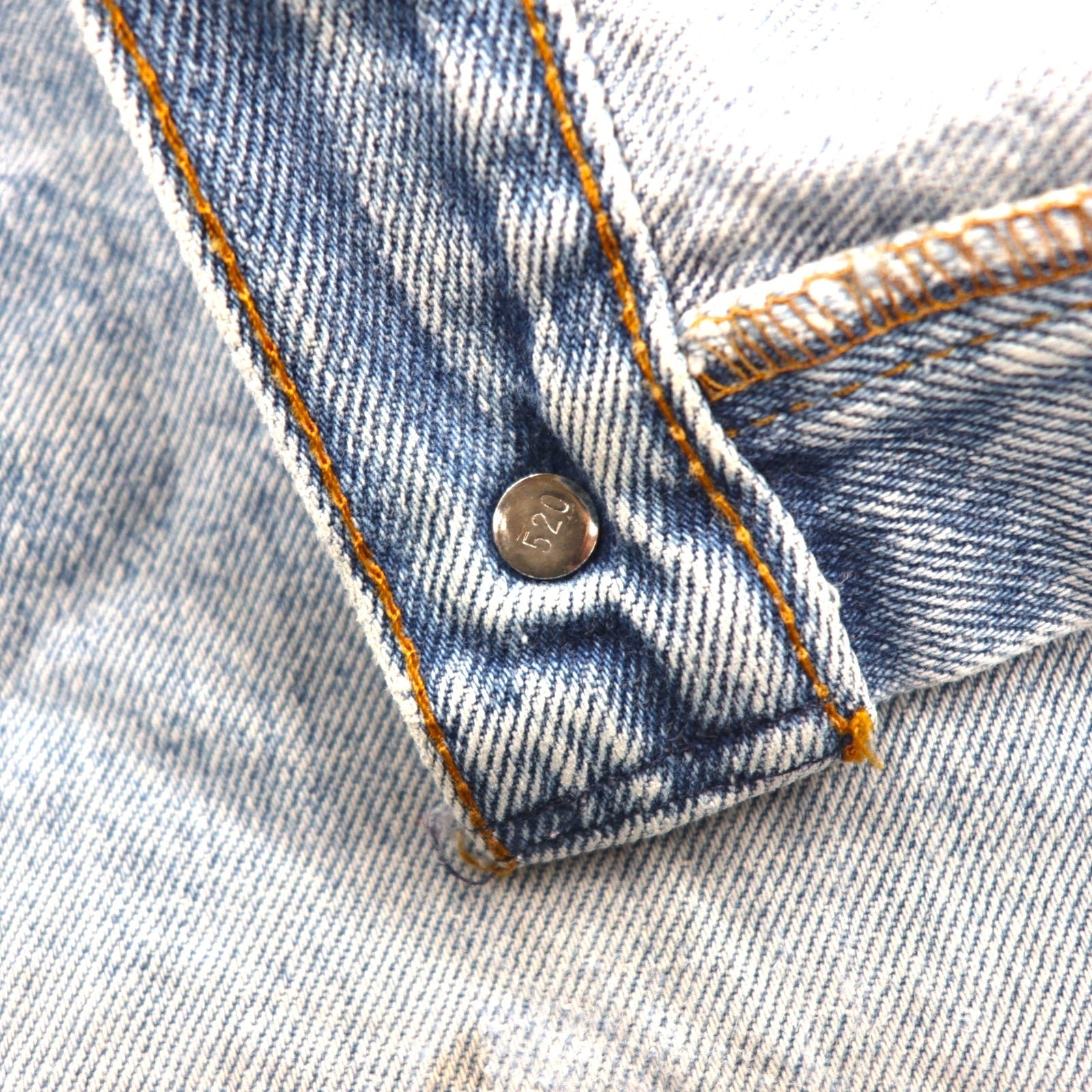 Levi's Anni '90 USA 501XX Cut-Off Denim Shorts XL Indaco Blu Bottone dietro 520 501-0000