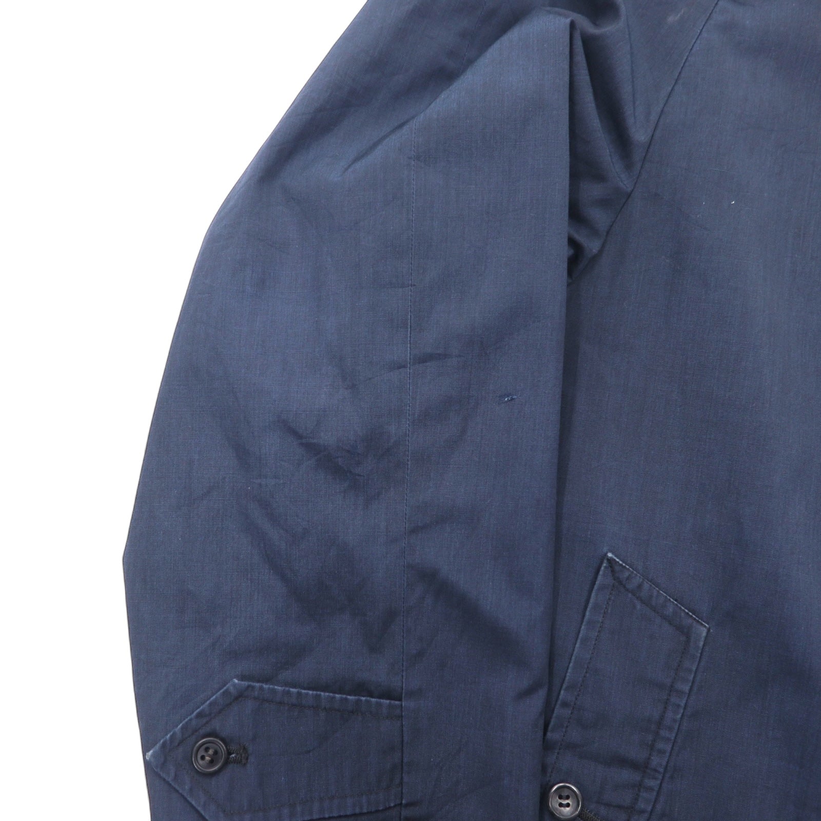 BURBERRYS anni '90 Soprabito monopetto M Blu navy Poliestere