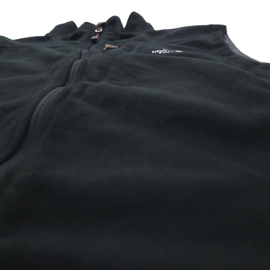 THE NORTH FACE フルジップ フリース ベスト L ブラック WINDWALL ポリエステル