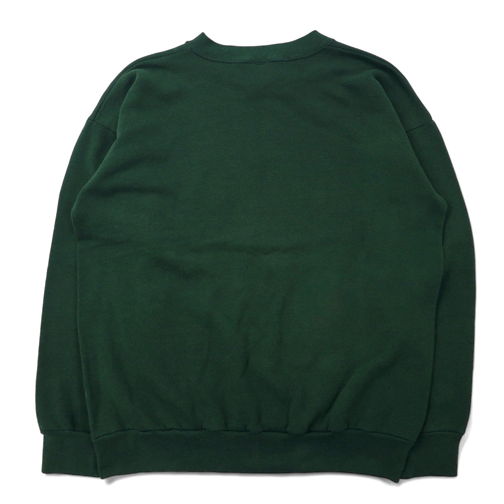 Felpa stampata LOGO 7 NFL anni '90, made in USA, taglia L, cotone, verde, GREEN BAY PACKERS