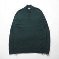 L.L.Bean メリノウール ハーフジップ ニット セーター L グリーン 285158