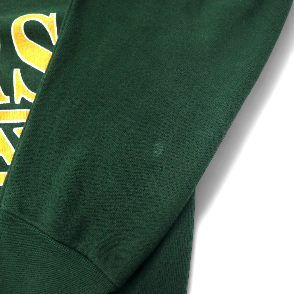 Felpa stampata LOGO 7 NFL anni '90, made in USA, taglia L, cotone, verde, GREEN BAY PACKERS