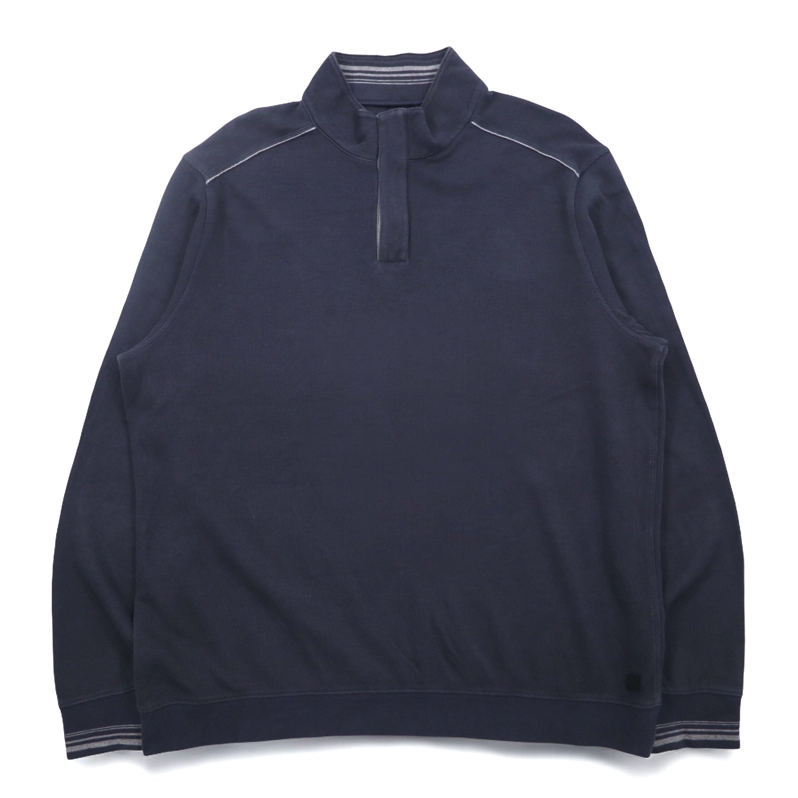 HUGO BOSS ハーフジップ コットンニット セーター XXL ネイビー