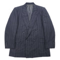 Burberrys Old Double Giacca Sartoriale XL Grigia Lana Gessata Fatto in Giappone