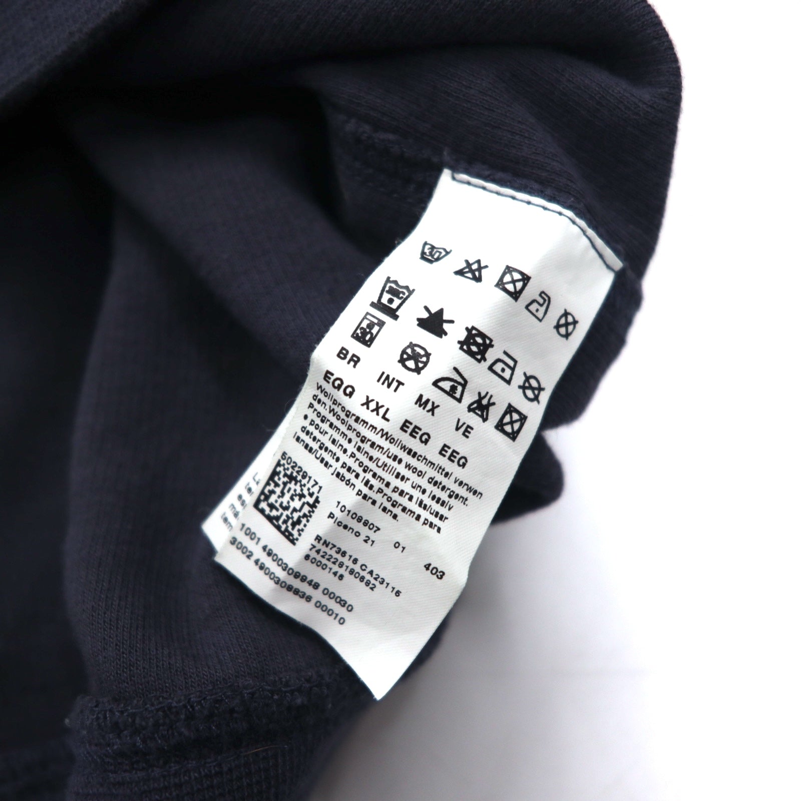 HUGO BOSS ハーフジップ コットンニット セーター XXL ネイビー