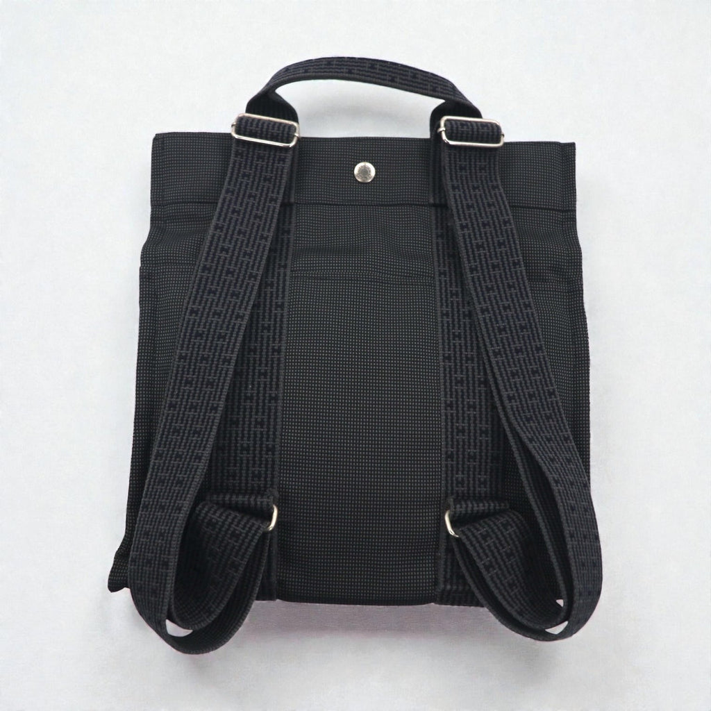 HERMES エールライン サックアドPM リュック バックパック グレー キャンバス フランス製