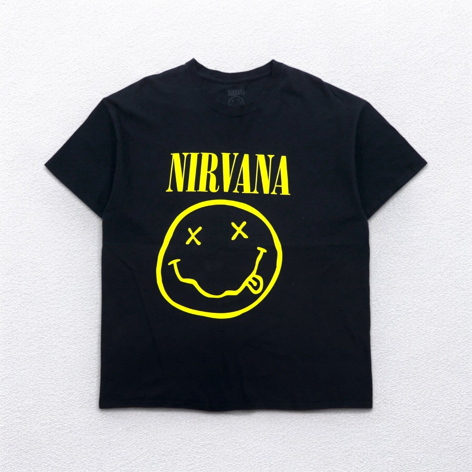 NIRVANA T-shirt ufficiale rock band XL nera cotone Made in Nicaragua