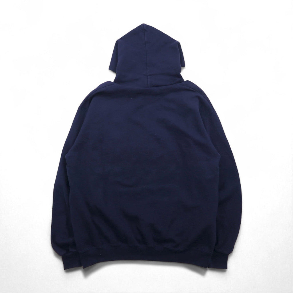 90年代 OARSMAN カレッジプリント プルオーバーパーカー XL ネイビー 裏起毛 TVCC アーチロゴ メキシコ製