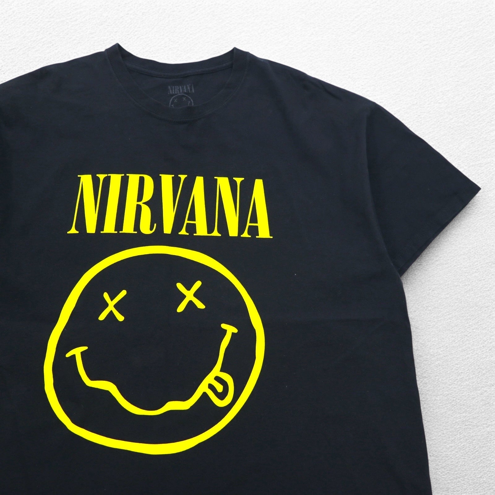 NIRVANA T-shirt ufficiale rock band XL nera cotone Made in Nicaragua
