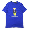POLO RALPH LAUREN T-shirt con stampa Polo Bear blu M cotone CUSTOM SLIM FIT
