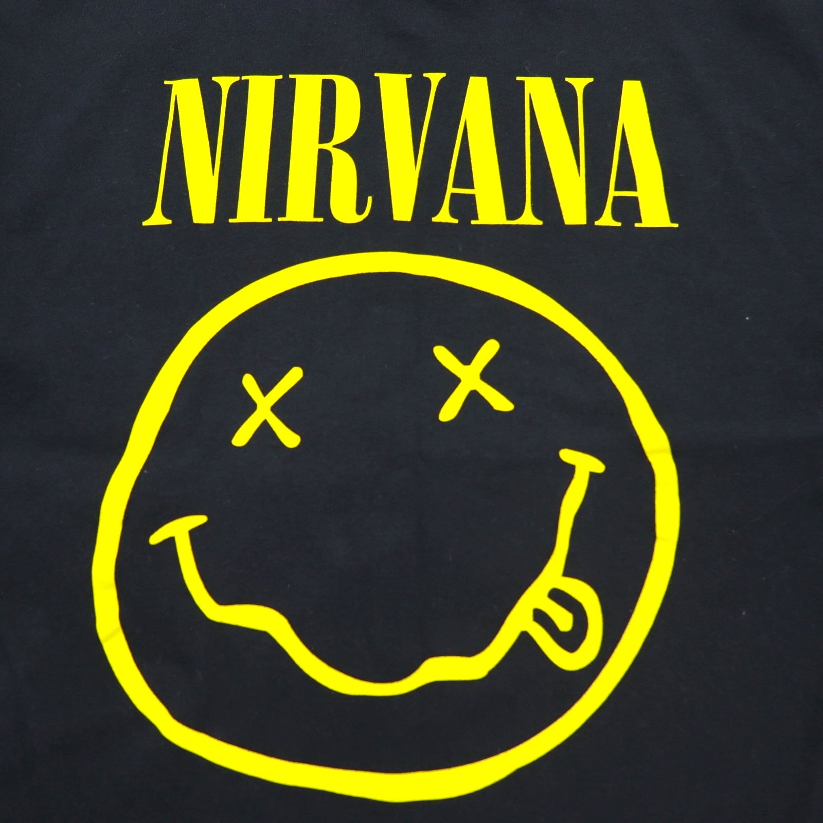 NIRVANA T-shirt ufficiale rock band XL nera cotone Made in Nicaragua