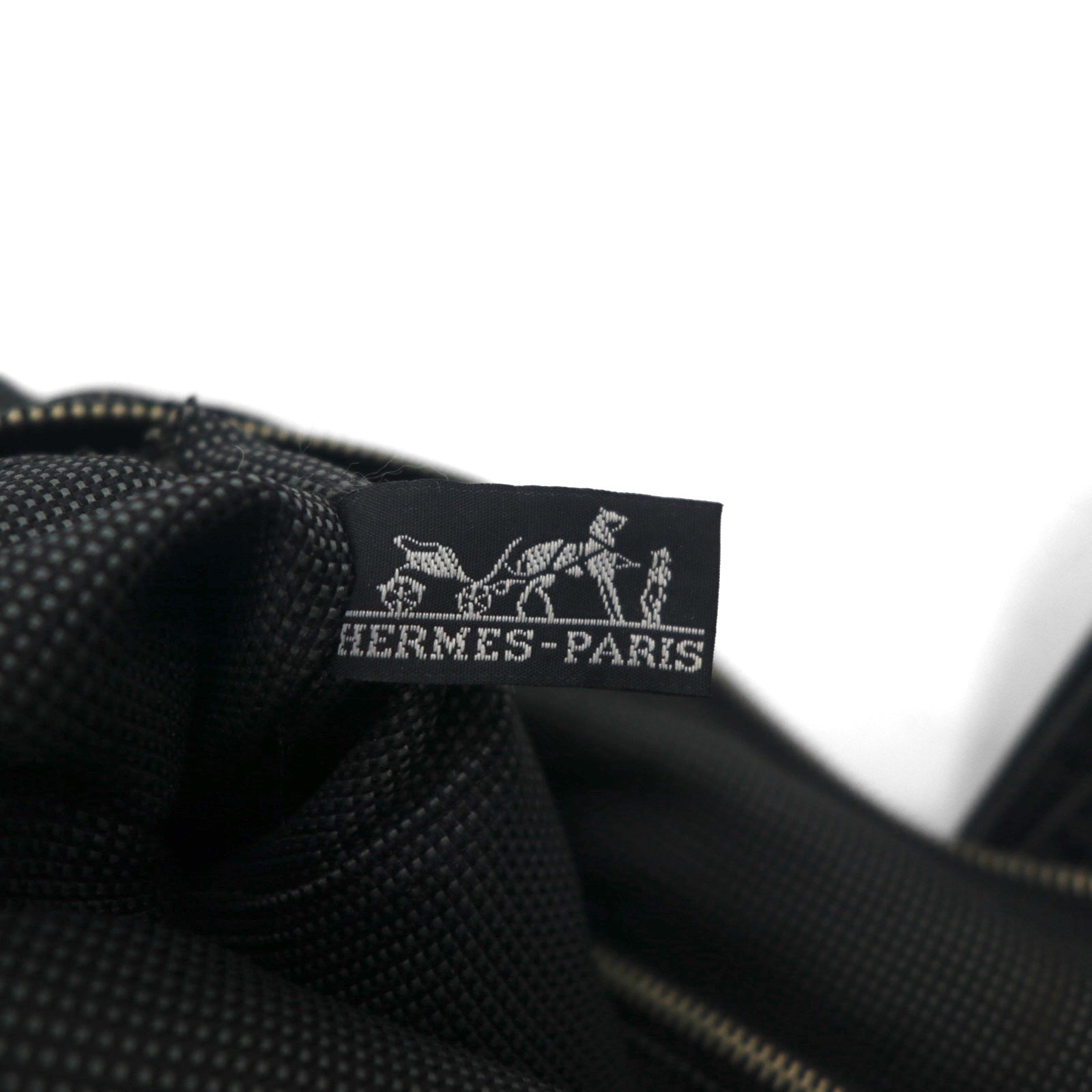 HERMES エールライン サックアドPM リュック バックパック グレー キャンバス フランス製