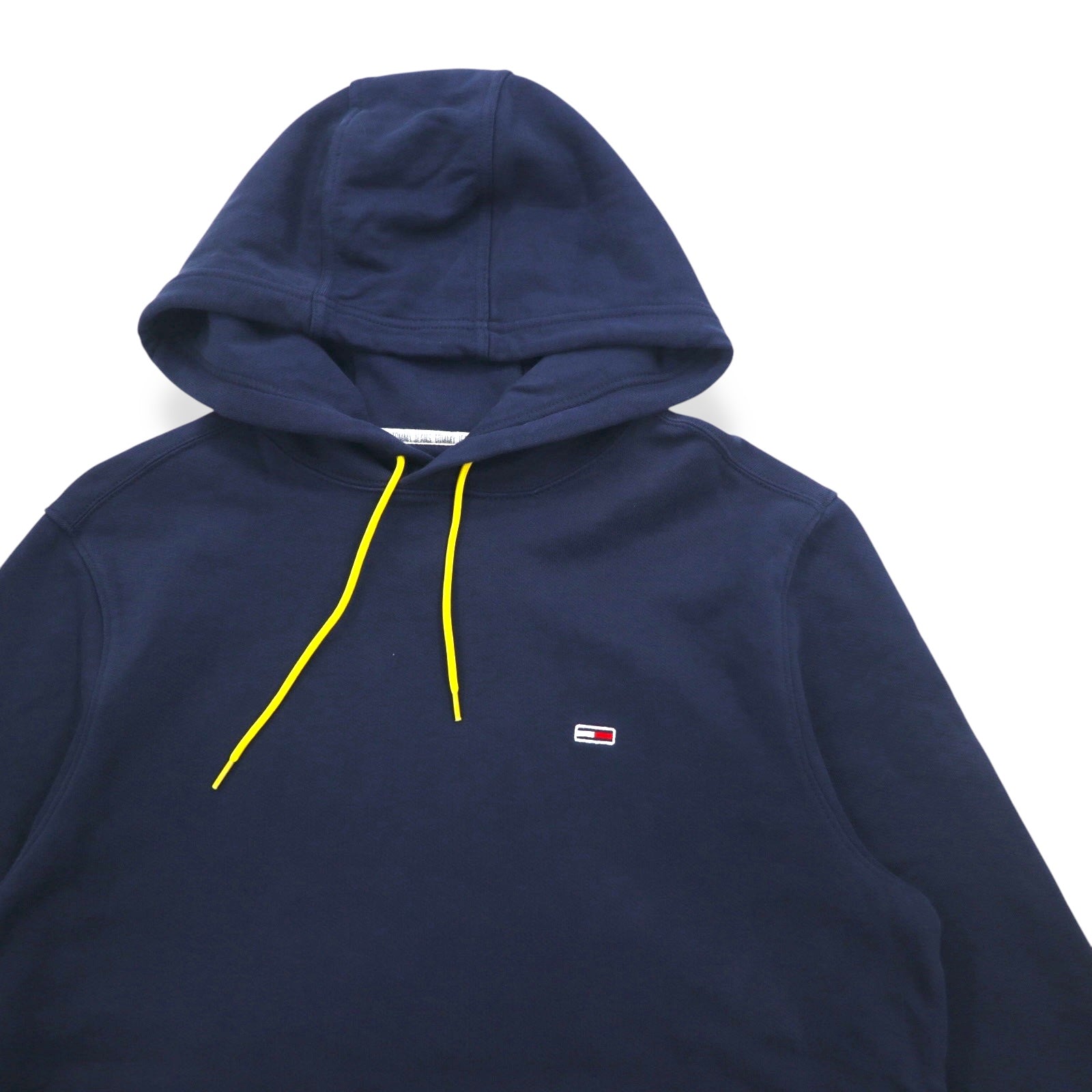 TOMMY JEANS Felpa con cappuccio L Blu navy Stampa posteriore Mikina Flag Graphic DM0DM08703