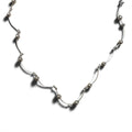 Collana 2WAY Vintage Argento, Collana Dot Wave, Doppio Bracciale, Argento 925