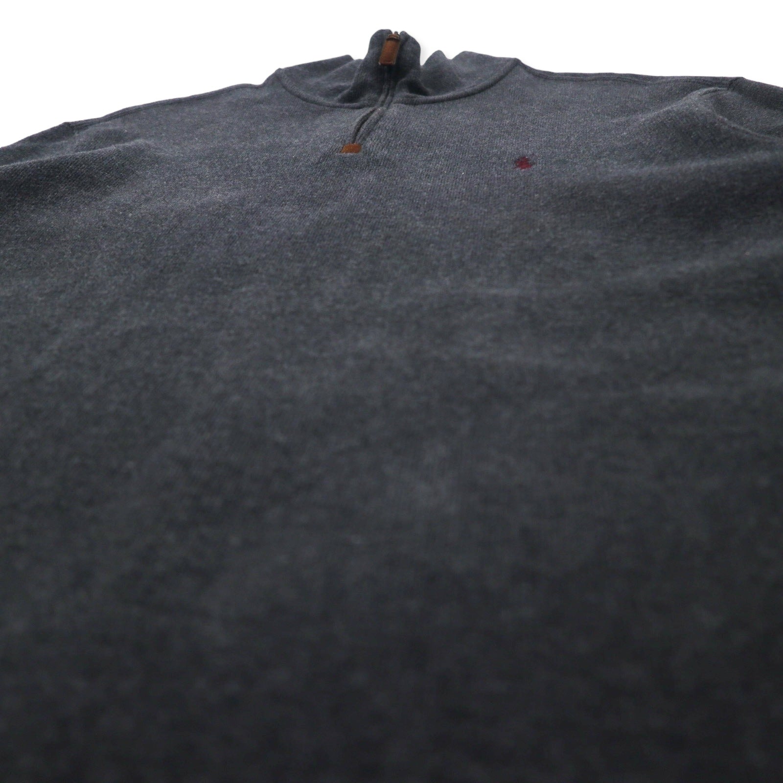 Polo by Ralph Lauren Felpa con mezza zip XL Grigia Cotone Ricamo piccolo pony Oversize