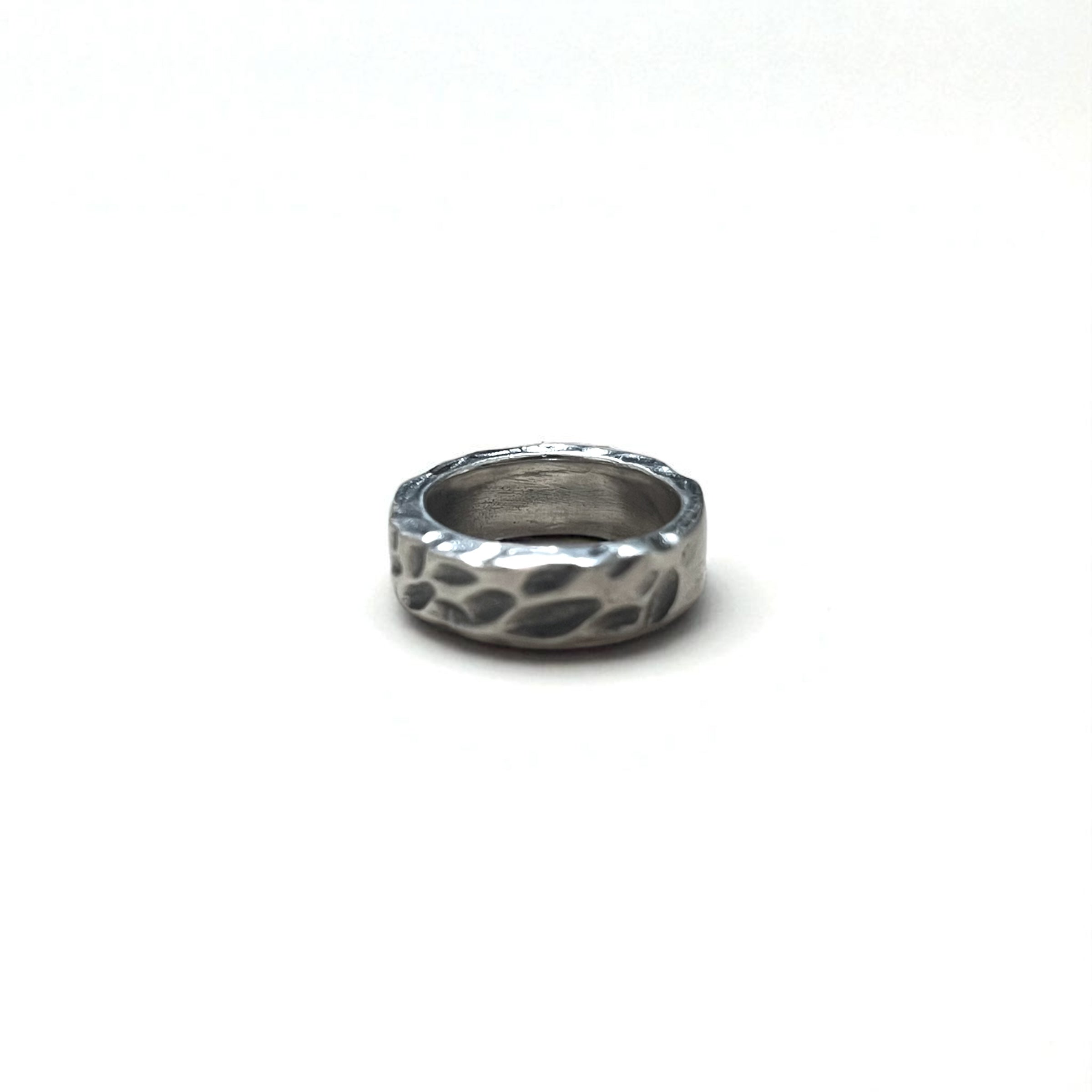Anello Vintage Argento Testurizzato Martellato Anello con martellatura 13 IT Argento 925