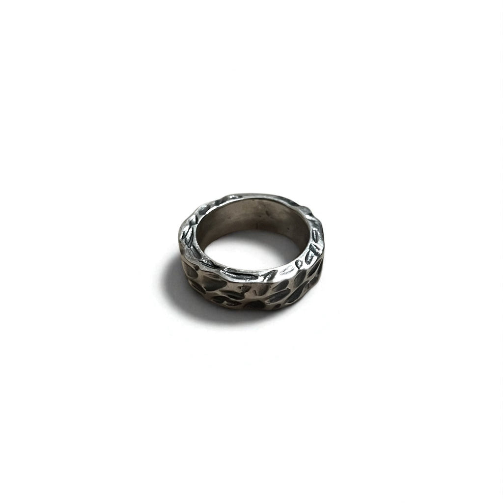 Anello Vintage Argento Testurizzato Martellato Anello con martellatura 13 IT Argento 925