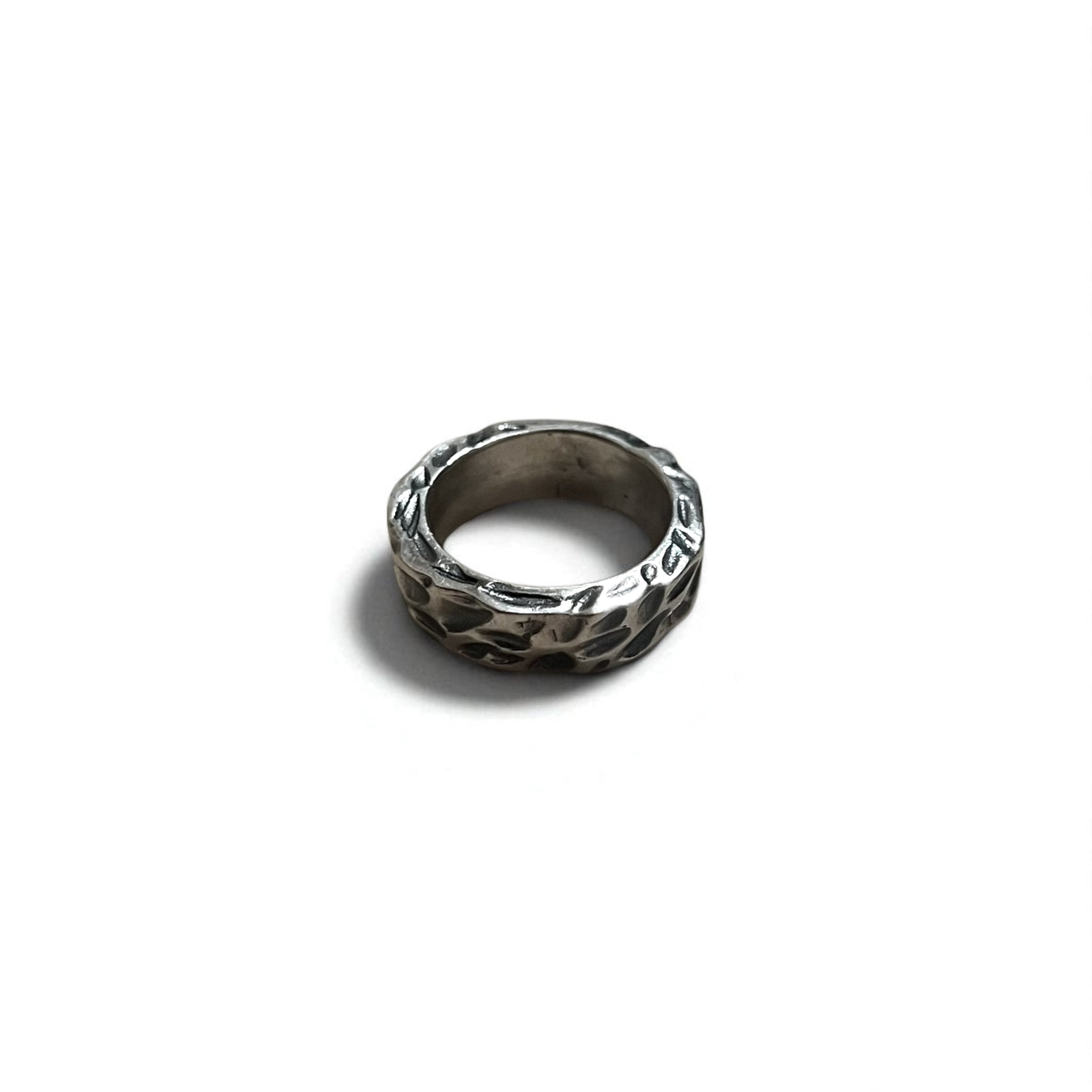 Anello Vintage Argento Testurizzato Martellato Anello con martellatura 13 IT Argento 925