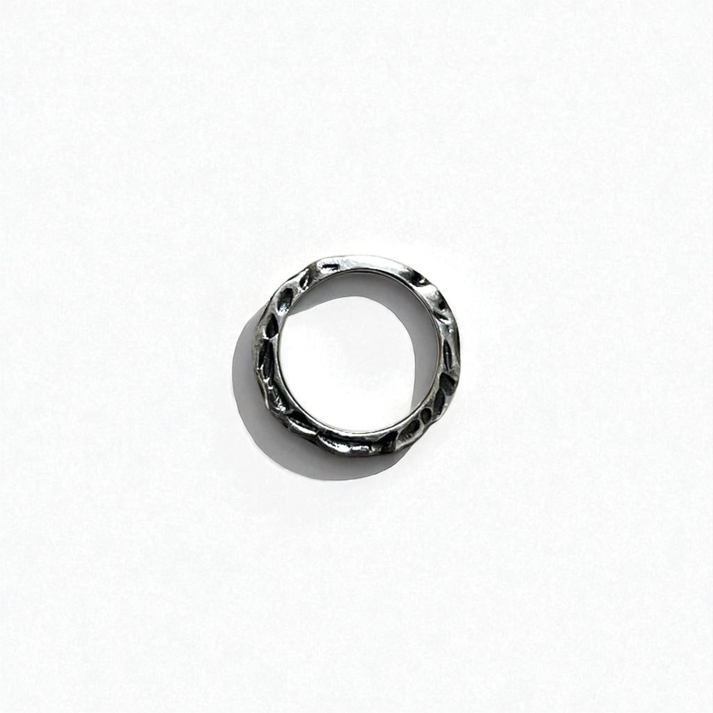 Anello Vintage Argento Testurizzato Martellato Anello con martellatura 13 IT Argento 925