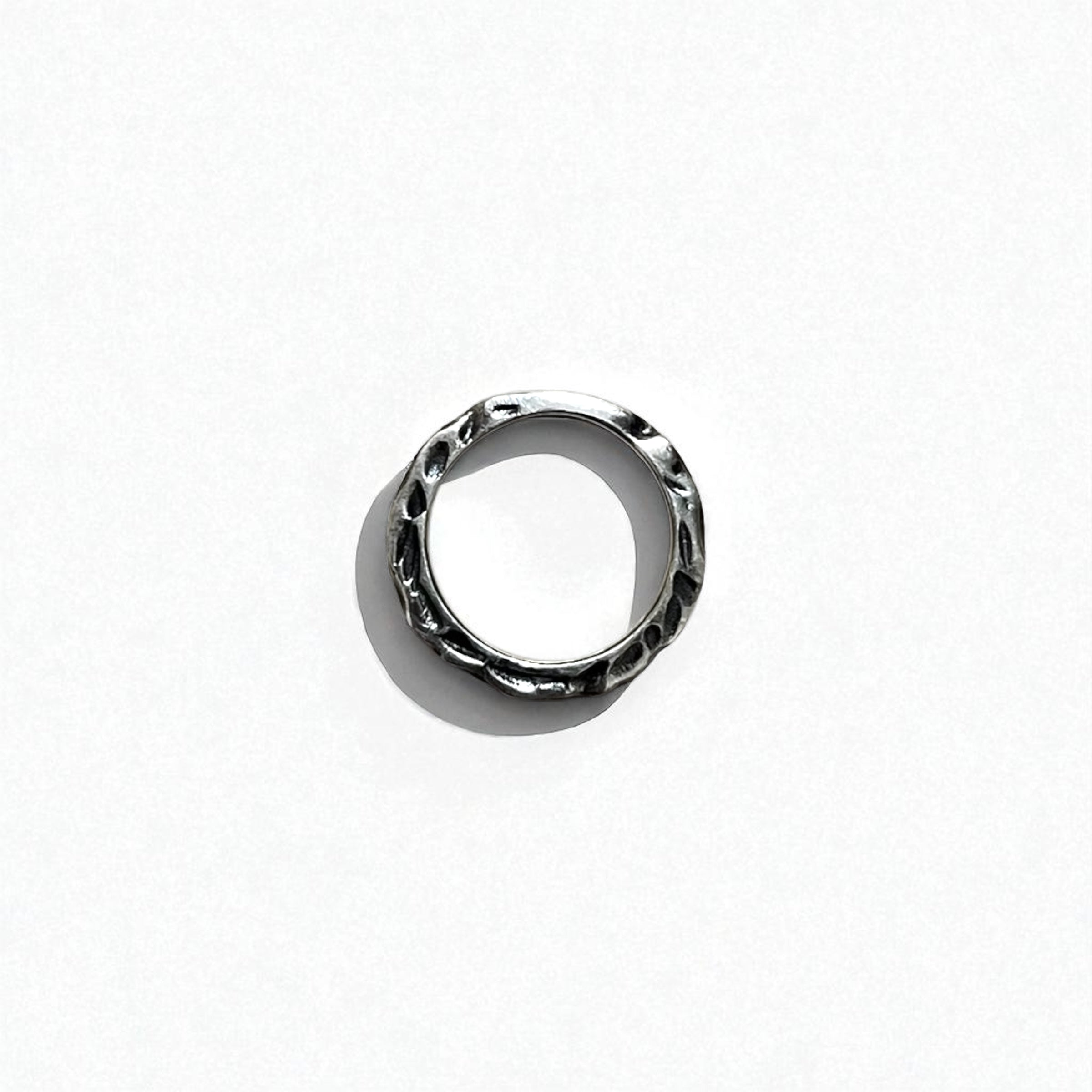Anello Vintage Argento Testurizzato Martellato Anello con martellatura 13 IT Argento 925