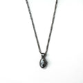 Collana vintage con turchese bianco, gioielli indiani, turchese bianco, collana a catena Hopi, argento Sterling, punzone con marchio M