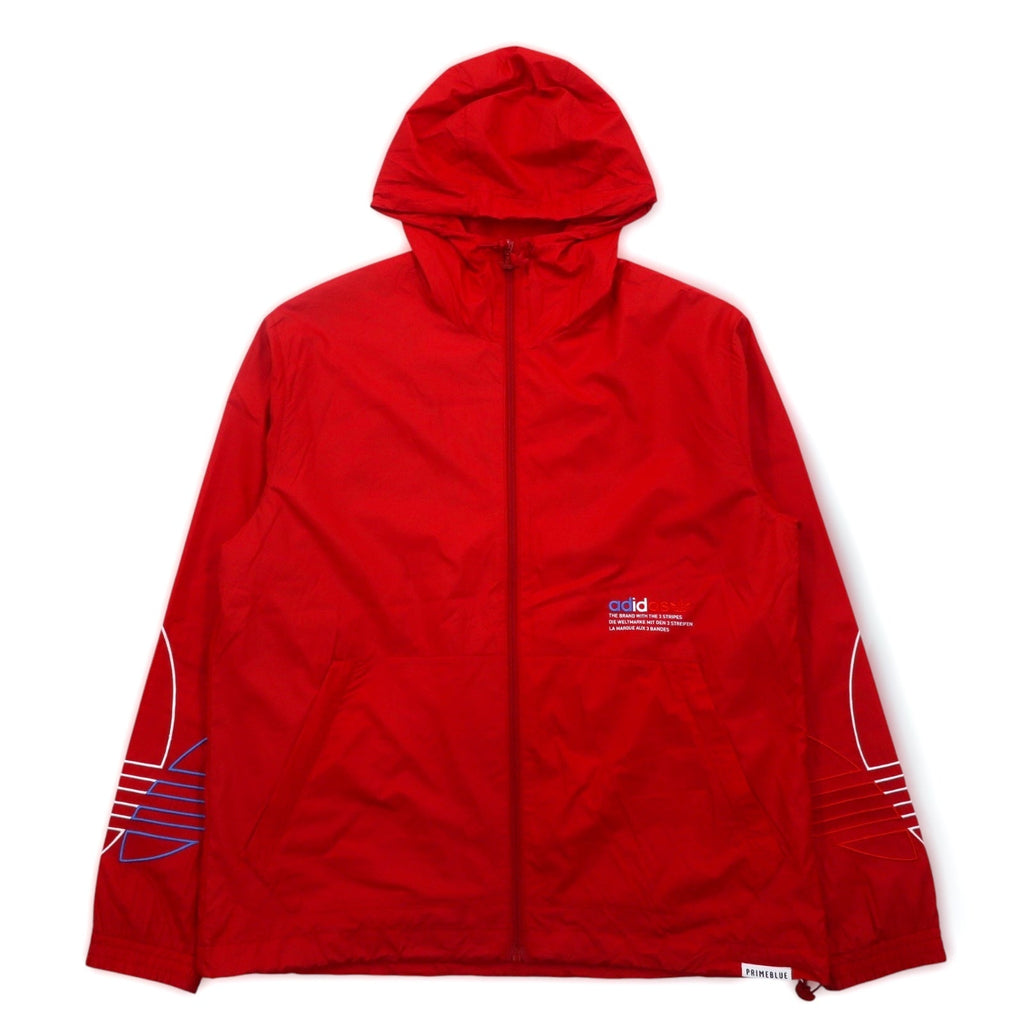 adidas Originals Giacca a vento Adicolor Nylon M Rosso Logo Trifoglio Giacca a vento Adicolor FTO GN3561