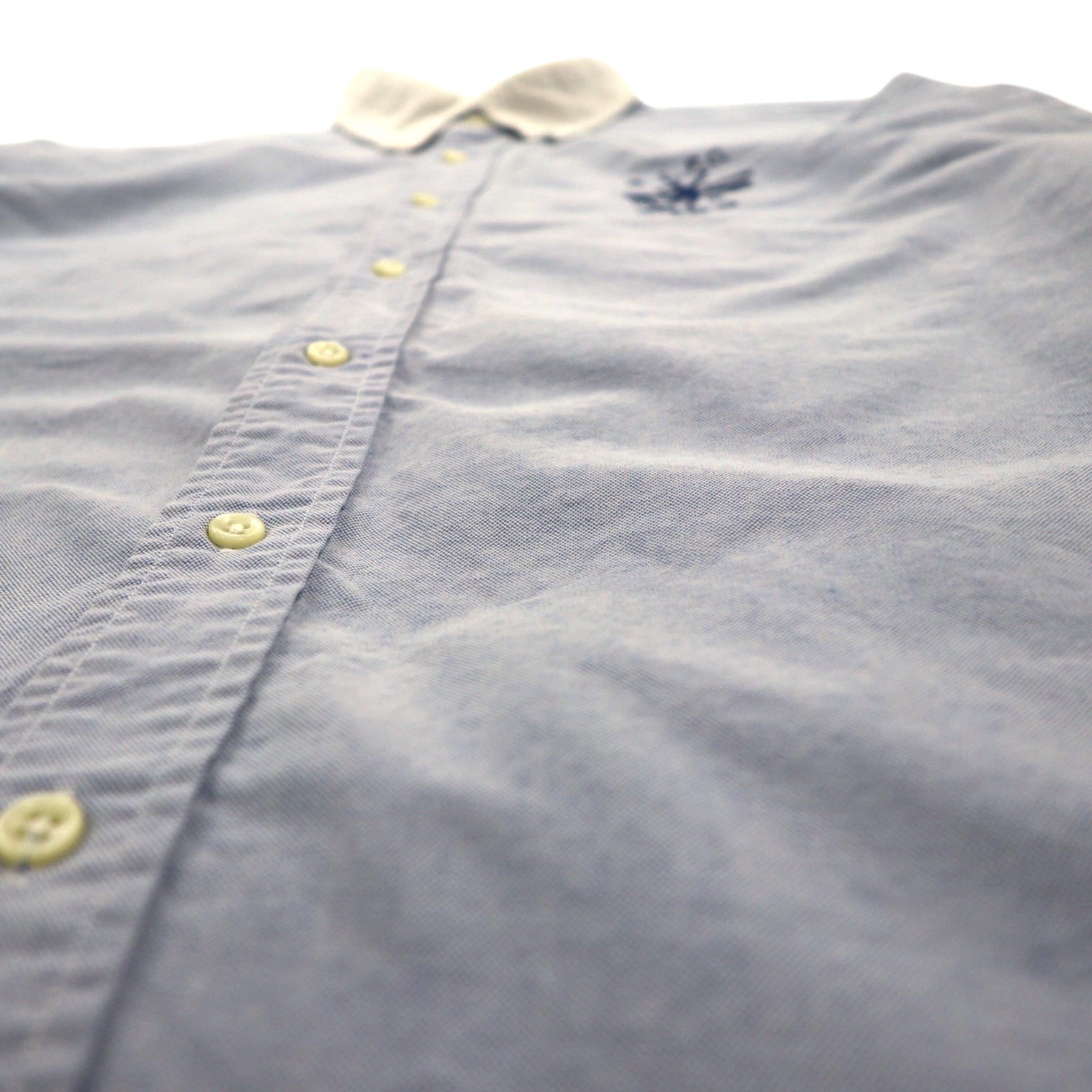 Ralph Lauren anni '90 R.L.P.C. Oxford Button-down L Blu 1932-34-35 N.Y. Ricamo a punto singolo