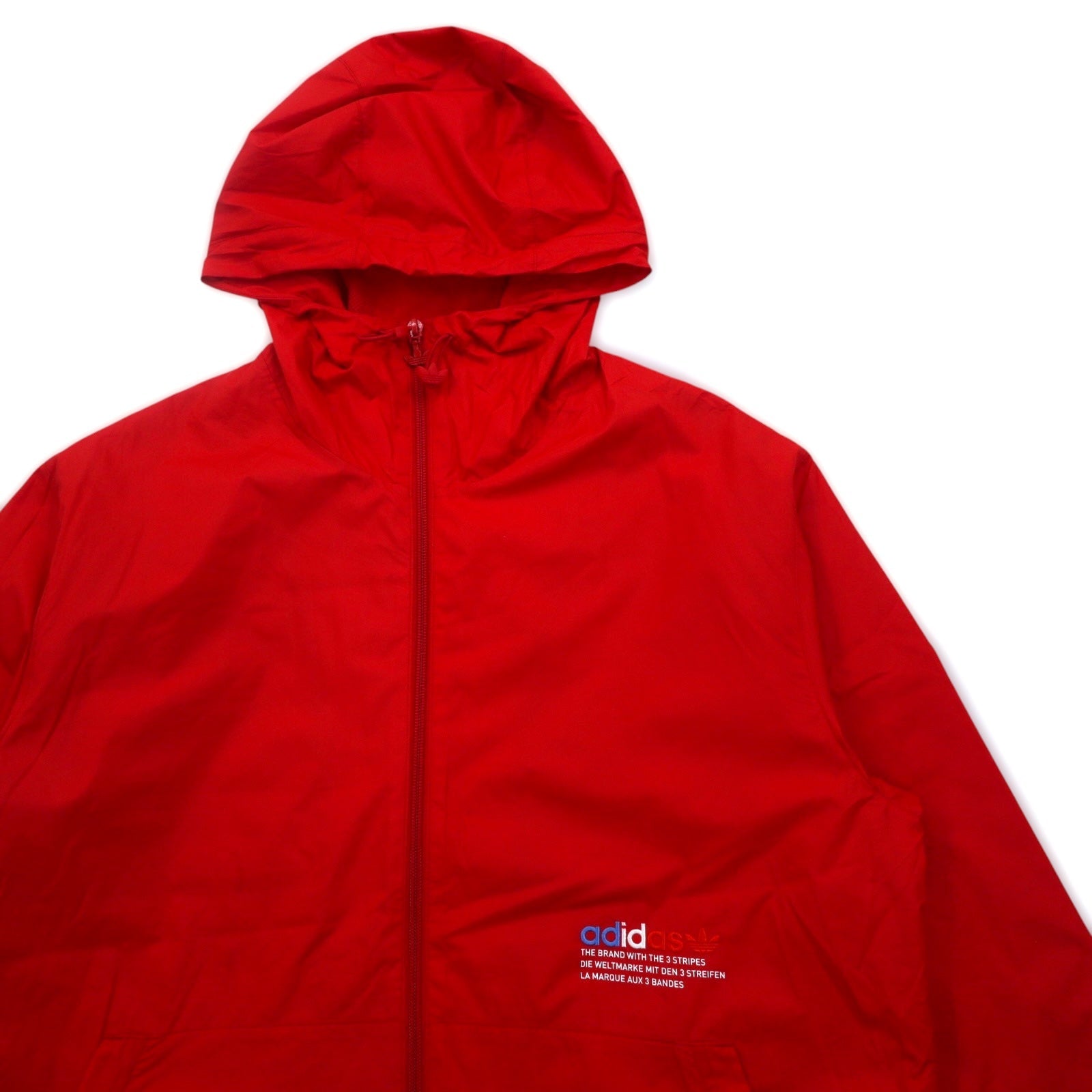 adidas Originals Giacca a vento Adicolor Nylon M Rosso Logo Trifoglio Giacca a vento Adicolor FTO GN3561